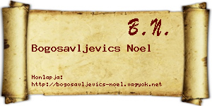 Bogosavljevics Noel névjegykártya